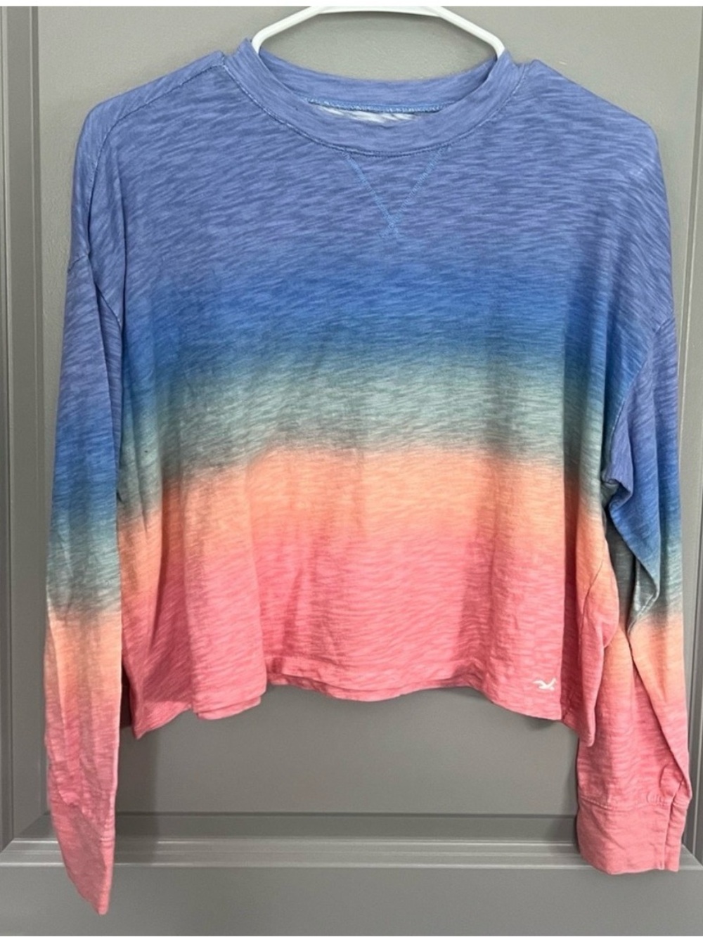 Hollister cotton ombré gradient crop